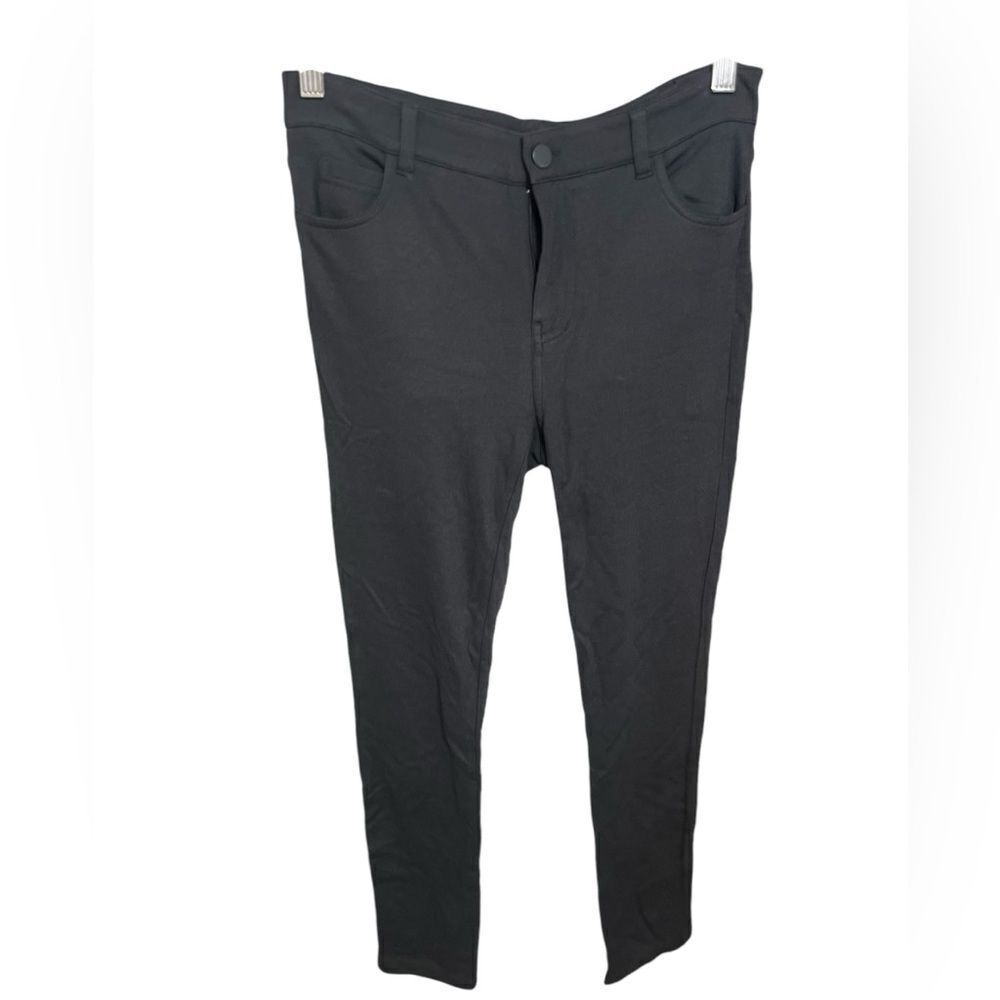 Vince Women Pants Taper Leg Zipper Button Equestrian charcoal, gray size 4 - Picture 2 of 13